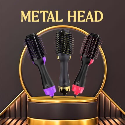 One step 4in 1 hair dryer and styler premium quality Aluminium Metal Head